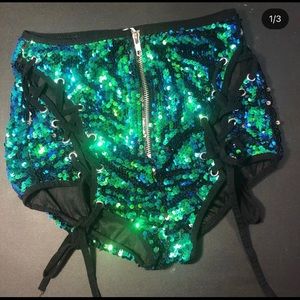 iHeartRaves sequin shorts